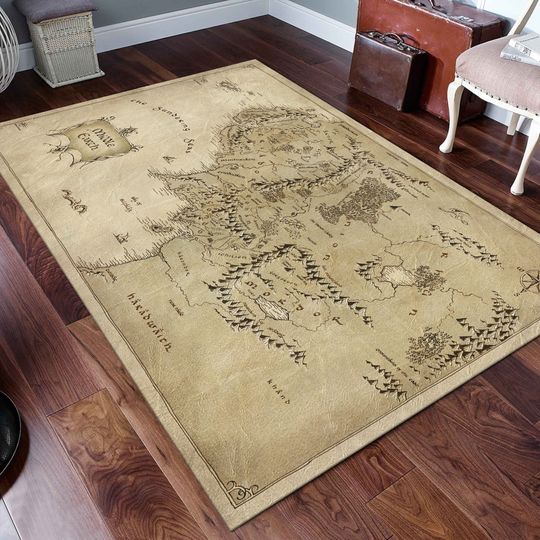 Discover Middle Earth Map Rug