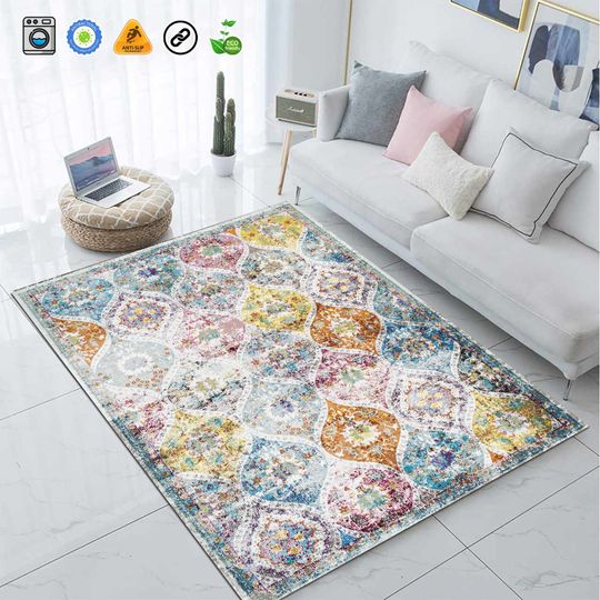 Discover Vintage Turkish Living Room Rug