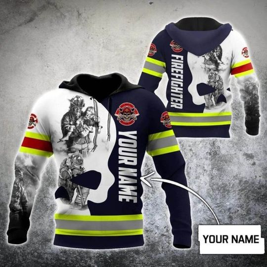 Discover Grateful For Firefighters Personalized 3d Hoodie
