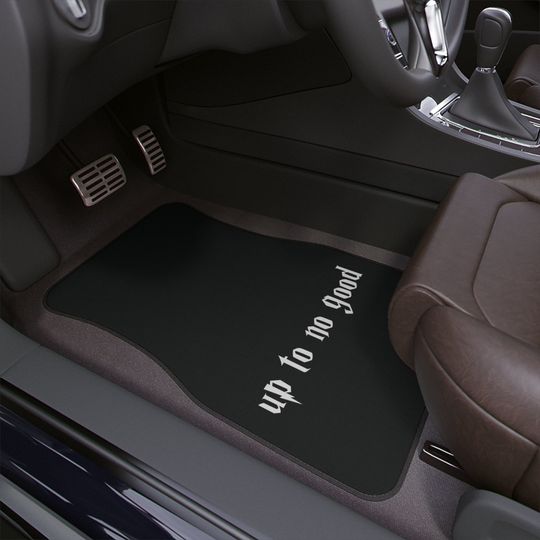 Discover Up To No Good Car Floor Mats, Funny Gen Z Car Accessories