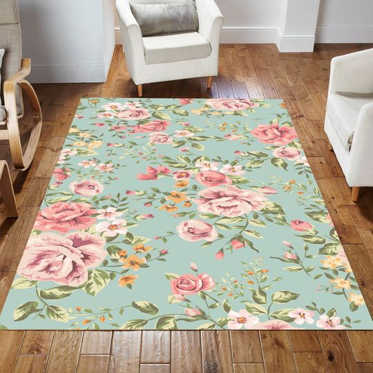 Discover Beautiful Flower Rug for Living Room or Bedroom