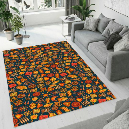 Discover Cute Colorful Patterned Rug for Living Room or Bedroom