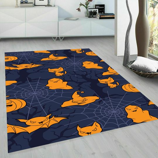 Discover Halloween Themed Rug, Halloween Gift, Rug for Living Room, Rug for Bedroom