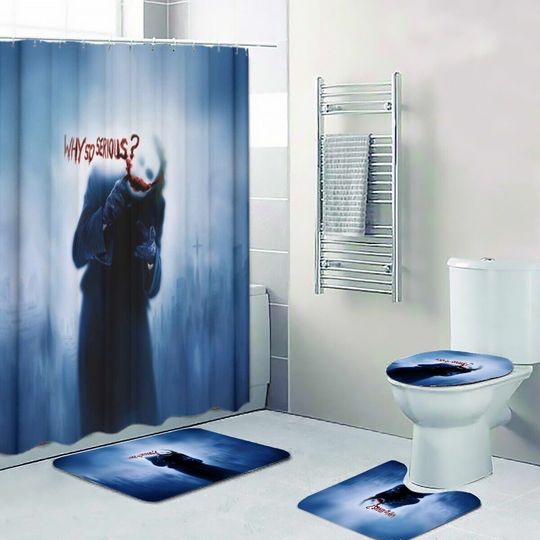 Discover Joker Why So Serious Shower Curtain Set, Bathroom Set