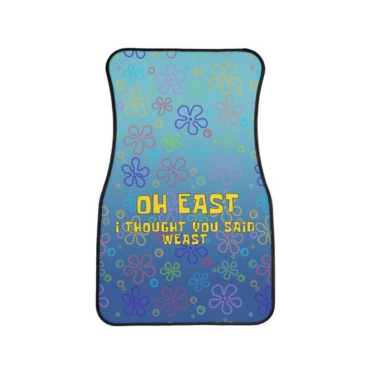 Discover Oh East Sponge Car Floor Mats, Funny Car Accessories