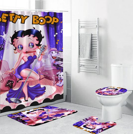 Discover Betty Boop Shower Curtain Set, Bathroom Set