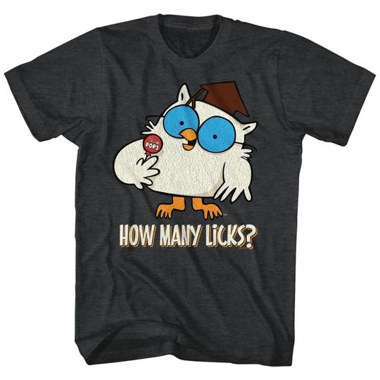 Discover Tootsie Roll Pop How Many Licks Heather Navy Shirts