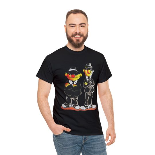 Discover Ernie and Bert Funny Cartoon T-shirt