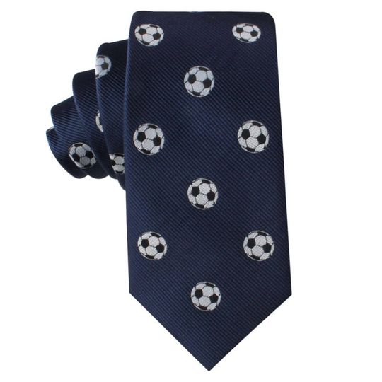 Discover Soccer Football Fan Skinny Tie Mens Necktie | Soccer Ball Sports Tie