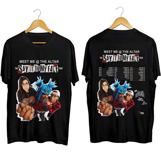 Discover Meet Me At The Altar 2024 Say It To My Face Tour Shirt