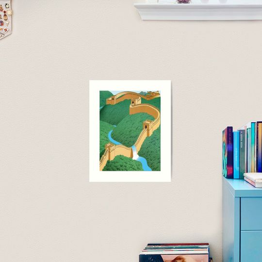 Discover guy billout diving board  Art Print
