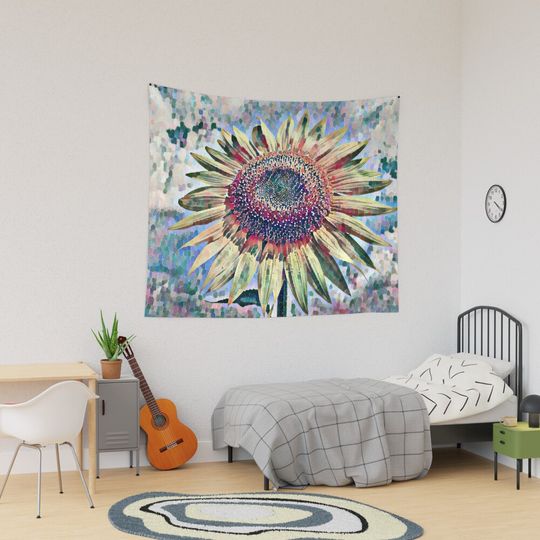 Discover Yellow sunflower Tapestry