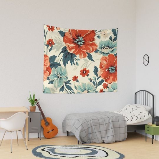 Discover Sunset Floral Tapestry
