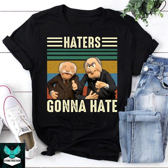 Discover Haters Gonna Hate Statler And Waldorf Vintage T-Shirt, Statler And Waldorf Shirt