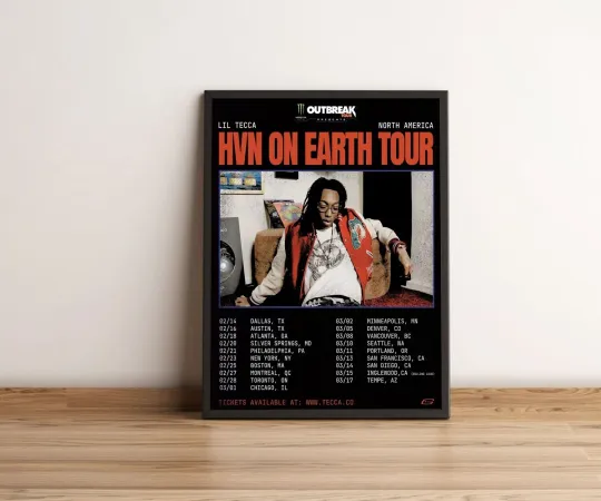 Discover Lil Tecca 2024 Tour Poster, Music Poster