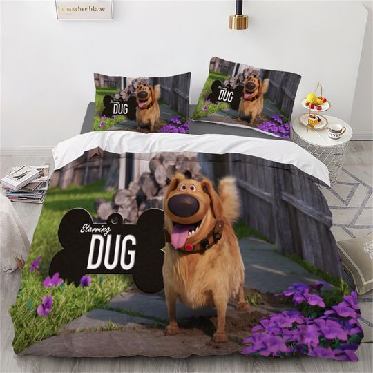 Discover Dug Days Printing Three Piece Bedding Set