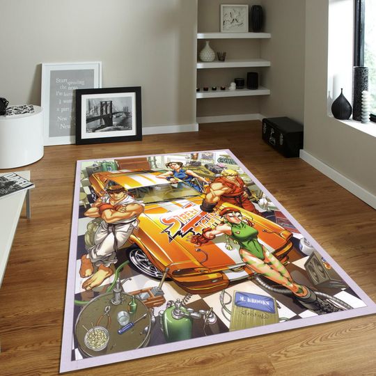 Discover Fight Rug, Video Game Rug, Colorful Rug, Fight Game Rug, Game Decor, Gamer Gifts