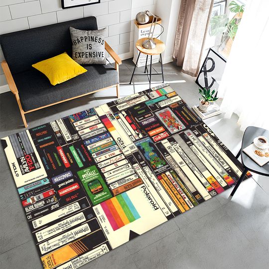 Discover Tape Rug, Music Decor, Music Rug, Karma Tape Rug, Printed Rug, Young Room Rug