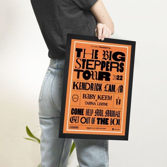 Discover Kendrick Lamar Tour Poster, Mr. Morale & The Big Steppers Merch