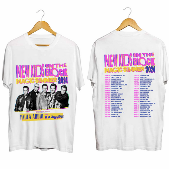 Discover NK on The Block The Magic Summer Tour 2024 T-Shirt