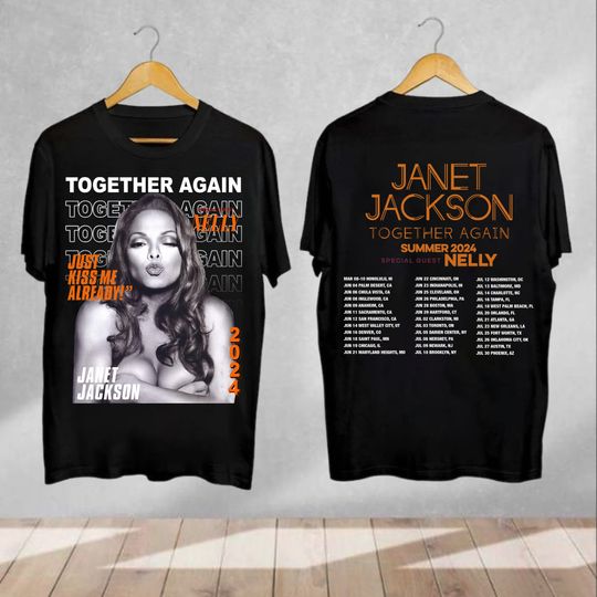 Discover Janet Jackson Together Again Summer Tour 2024 T-Shirt