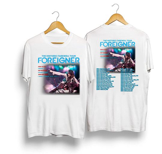 Discover Foreigner The Histroric Farewell Tour 2023 Shirt