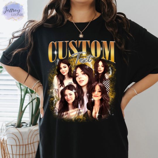Discover Custom Photo Vintage T Shirts, Custom Shirt With Girlfriend Face Shirt