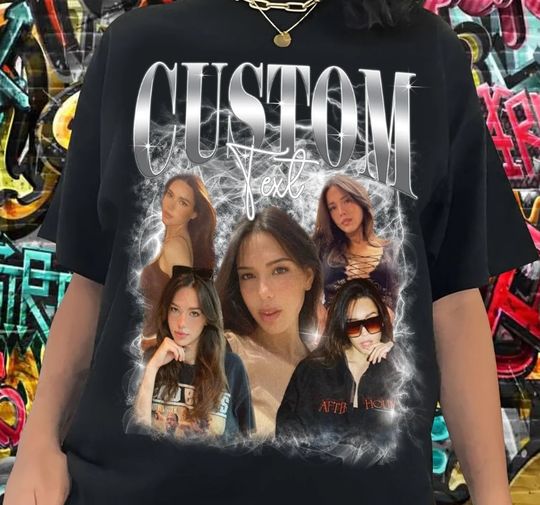 Discover 90s Vintage Bootleg Shirt, Custom Face Shirt, Custom Valentine Shirt