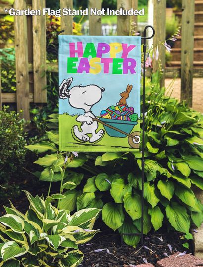Discover Snoopy Easter Garden Flag, Easter Day Garden Flag