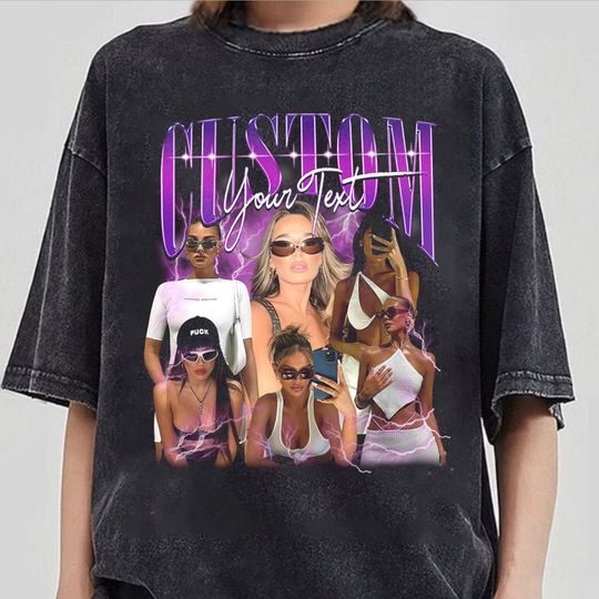 Discover Custom Your Own Bootleg Idea Here Shirt, 90s Vintage Bootleg Shirt, Custom Photo Shirt