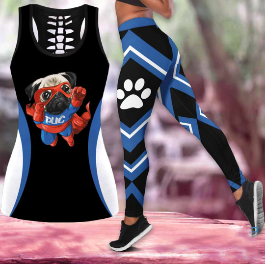 Discover Hollow Tanktop Legging for Fan |Super Dog shirt for Women