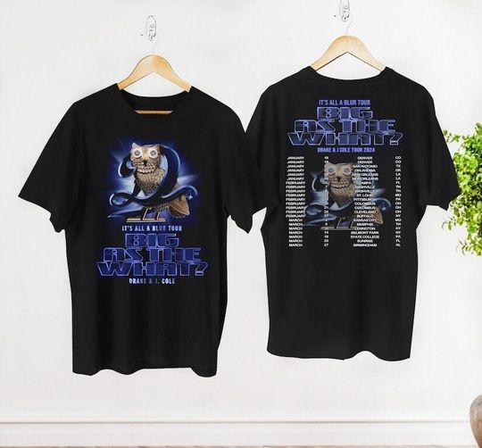 Discover Drake J Cole Big As The What Tour 2024 Shirt