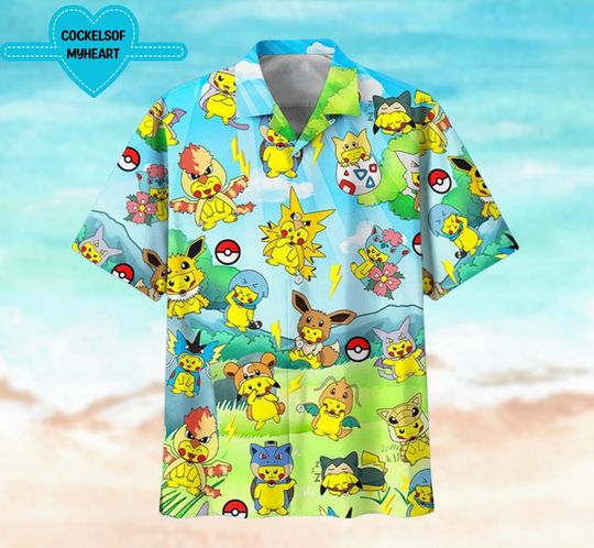 Discover Pika Cute Summer Hawaiian Shirt, Hawaiian Shirt Aloha Summer