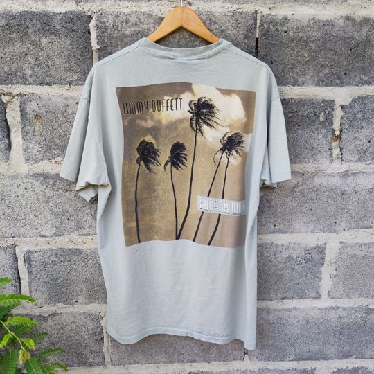 Discover Vintage 90s Jimmy Buffett Banana Wind Tour T-Shirt
