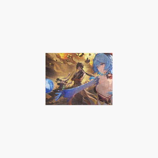 Discover Xiao Ganyu Zhongli Genshin Impact Jigsaw Puzzle
