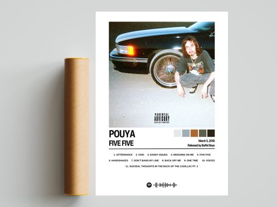 Discover Pouya Poster | FIVE FIVE Poster | Album Art | Album Cover Posters