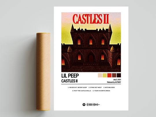 Discover Lil Peep Poster | Castles II Poster | Album Art | Album Cover Posters