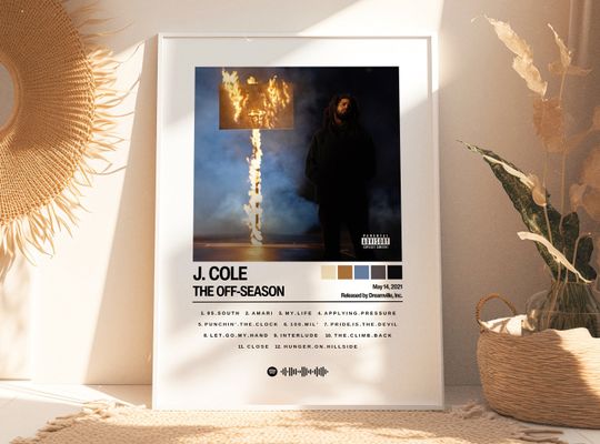 Discover J. Cole Poster | The Off-Season Poster | Album Cover Posters