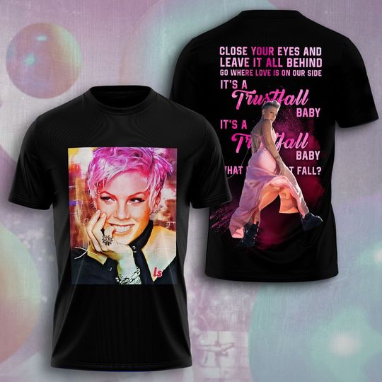 Discover P!nk Pink Singer 3D T-Shirt - P!nk Pink Tour Womens 3D T-Shirt,