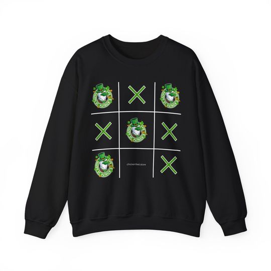 Discover TIC TAC TOE Game Tee, St.Paddy's Tshirt, Unisex Sweatshirt