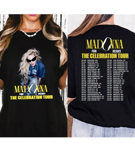Discover Madonna The Celebration Tour 2024 T-Shirt, Madonna Shirt