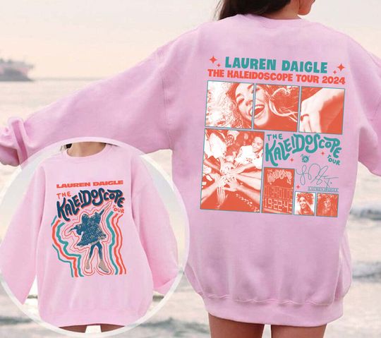 Discover Lauren Daigle The Kaleidoscope Tour 2024  Sweatshirt, Lauren Daigle Concert, Music Concert Gift, 2024 Tour Shirt