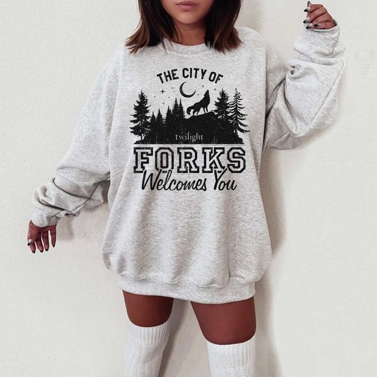 Discover Vintage City of Forks shirt, City Of Forks Washington Unisex Sweatshirt