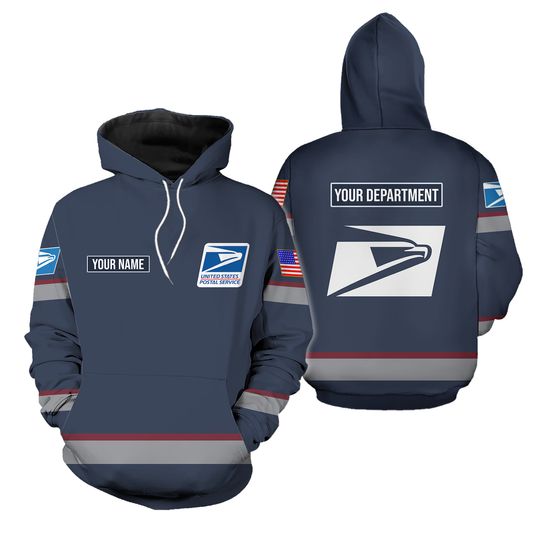 Discover FASHION Custom Name Postal Worker 2025 Hoodie 3D