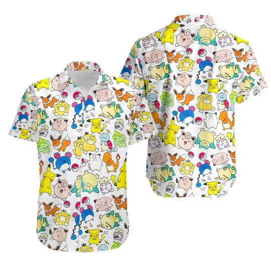 Discover PKM Button Up Shirt, Funny Tee