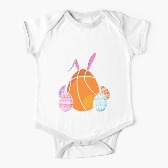 Discover Easter Day Basketball Bunny Onesie, Easter Baby Bodysuit