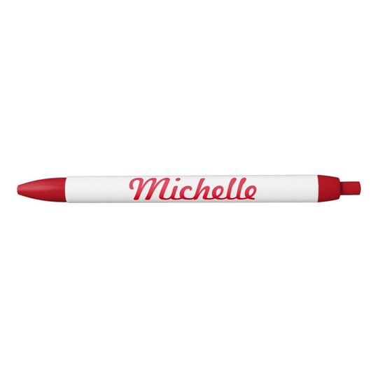 Discover Personalized name red pen for office or school