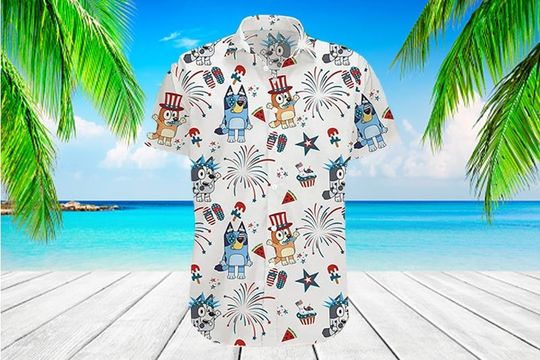 Discover BlueyDad Dog Shirt, BlueyDad Dog Hawaiian Shirt