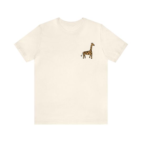 Discover Giraffe - Cute Giraffe T-shirt - Animal Lovers - Small Logo