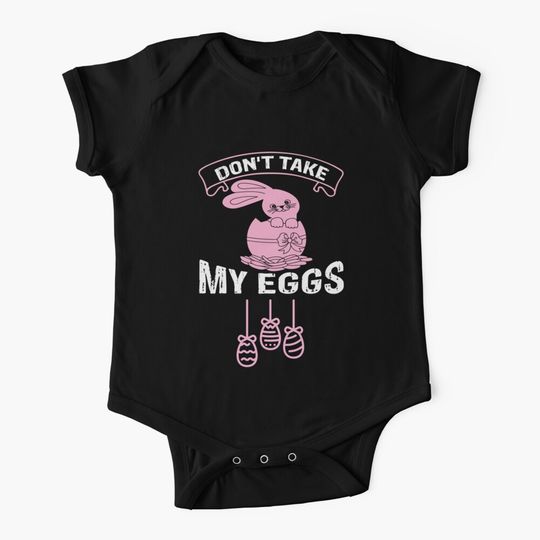 Discover Don't Take My Eggs Onesie, Easter Baby Bodysuit